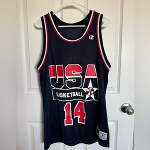 Alonzo Mourning Team USA jersey Champion 44 Large Miami Heat